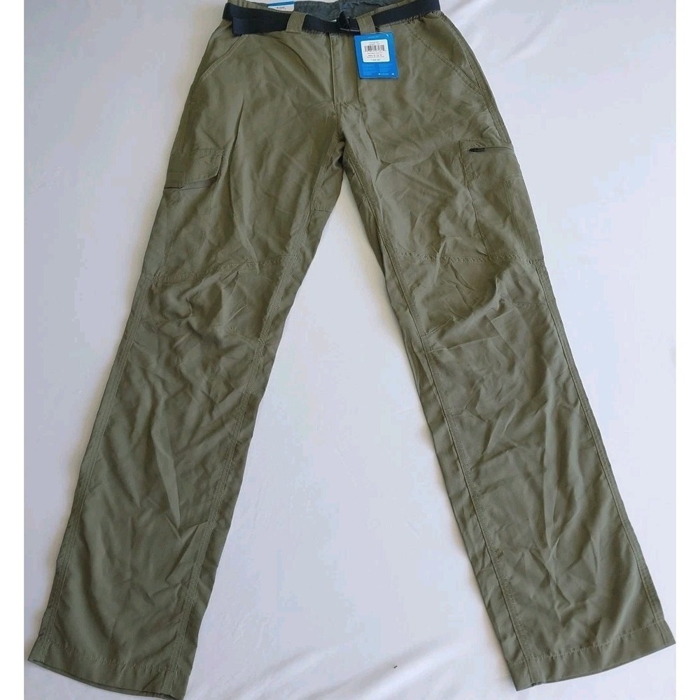 Columbia Silver Ridge Cargo Pants Mens 30x32 Green Omni-Shade Hiking Nylon Trail